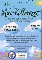 01.05.2026: 25. Mai-Kellerfest