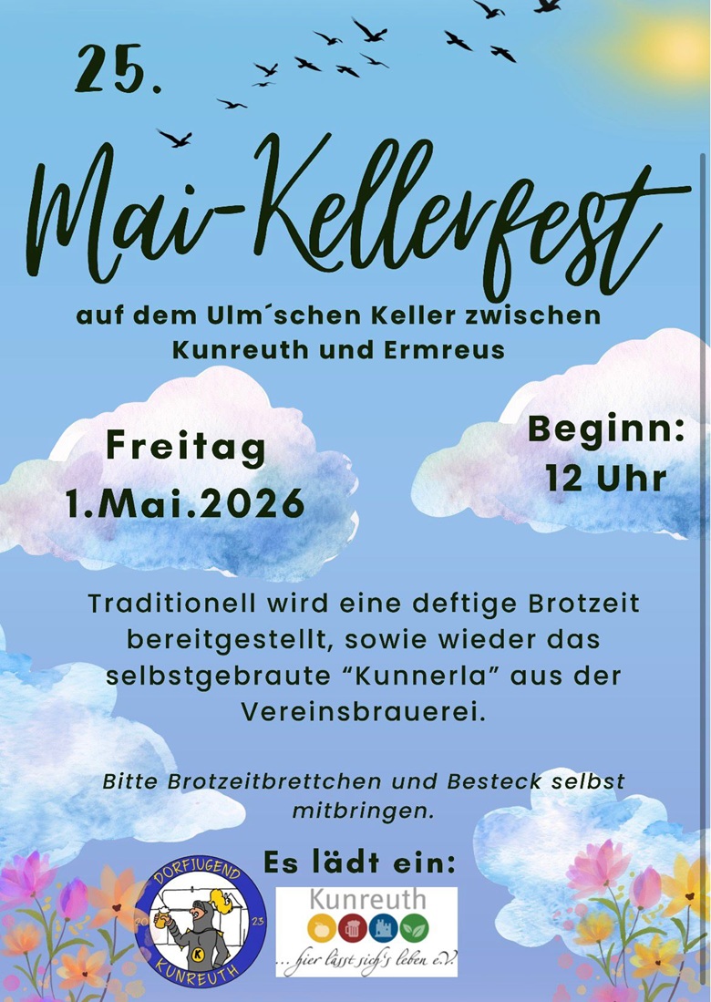 01.05.2026: 25. Mai-Kellerfest